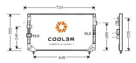 R.D. TO423 - CONDENSADOR TOYOTA LANDCRUISER HDJ80
