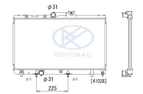 KOYO PL010286T - RADIADOR TOYOTA COROLLA AE100 A/T