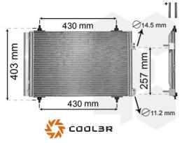R.D. 105711K8C2S - CONDENSADOR CITROEN BERLINGO 1.6HDI