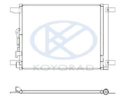 KOYO CD450921 - CONDENSADOR AUDI A3 `12-VW-SEAT