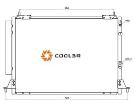 R.D. 108167K8C2S - CONDENSADOR TOYOTA HIACE IV
