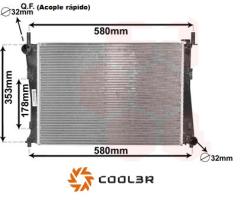 R.D. 145310008 - RADIADOR FORD FIESTA V-MAZDA 2