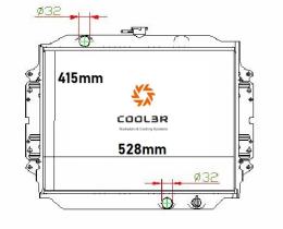R.D. 1413038 - RADIADOR ISUZU PICK UP PL/AL