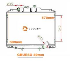 R.D. 1421031 - RADIADOR MITSUBISHI L300 PL/AL (4X4 - 4X2)