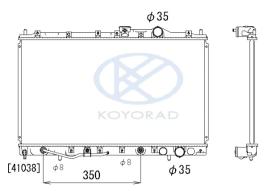 KOYO PL030595 - RADIADOR MITSUBISHI COLT-LANCER A/T