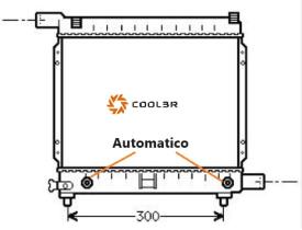 R.D. 105001082 - RADIADOR MERCEDES W201 A/T