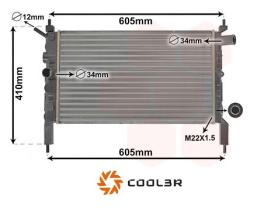R.D. 10550708B1 - RADIADOR OPEL ASTRA F