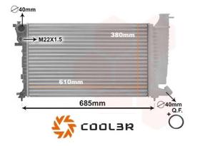R.D. 10570708A6 - RADIADOR CITROEN XSARA-ZX / PEUGEOT 306