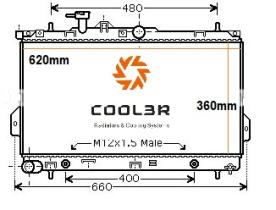 R.D. 104035081 - RADIADOR HYUNDAI MATRIX A/T