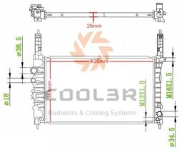 R.D. 1055L1081 - RADIADOR OPEL MOKKA