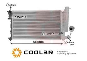 R.D. 10235008A0 - RADIADOR CITROEN ZX/PEUGEOT 2.0 16V