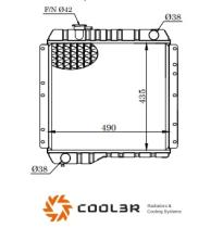 R.D. 17011056 - RADIADOR TOYOTA LANDCRUISER BJ40-45 METALICO