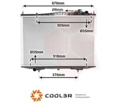 R.D. 102796083 - RADIADOR NISSAN NAVARA 2.5TD(D22) `98