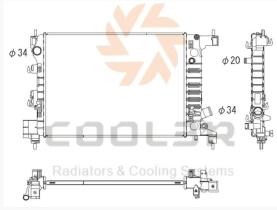 R.D. 1025B1086 - RADIADOR CHEVROLET AVEO `11-