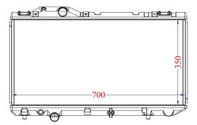R.D. 15234249 - RADIADOR TOYOTA COROLLA 1.9D - METALICO