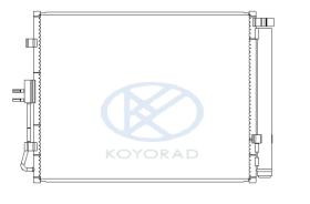 KOYO CD821003 - CONDENSADOR KIA SOUL
