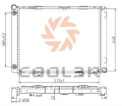 R.D. 10500108B5 - RADIADOR MERCEDES W201 A/T