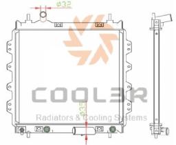 R.D. 1433031 - RADIADOR CHRYSLER PT CRUISER 00-