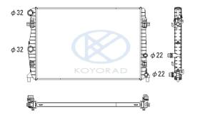 KOYO PL453800 - RADIADOR VW GOLF VII-SEAT-AUDI
