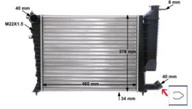R.D. 102326083 - RADIADOR CITROEN ZX-XSARA/PEUGEOT