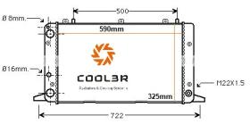 R.D. 101307087 - RADIADOR AUDI 80 86-91