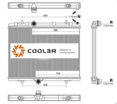 R.D. 10233808A2 - RADIADOR CITROEN C4II 1.2-1.6