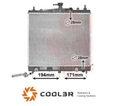 R.D. 102707083 - RADIADOR NISSAN MICRA K12 A/T
