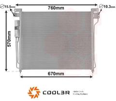 R.D. 102782K8C2S - CONDENSADOR NISSAN NAVARA/PATHFINDER