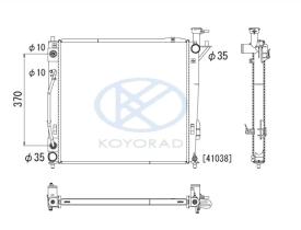 KOYO PL812851 - RADIADOR HYUNDAI SANTA FE A/T