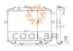 R.D. 104060084 - RADIADOR HYUNDAI H100/H1 2.5TD