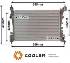 R.D. 10555808A3 - RADIADOR OPEL CORSA D