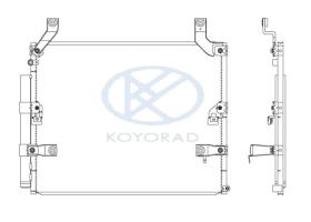 KOYO CD010555 - CONDENSADOR TOYOTA LAND CRUISER