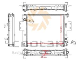 R.D. 14121332 - RADIADOR FORKLIFT EUROYEN FD25