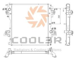 R.D. 108181082 - RAD. TOYOTA LAND-CRUISER (FJ150) 3.0 D-4D (09-). AUT.