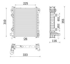 MAHLE CR2707000P - RADIADOR ALFA ROMEO GIULIA/STELVIO