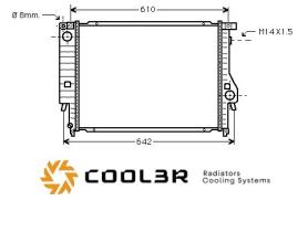 R.D. 102005087 - RADIADOR BMW E30 320-325/324TD