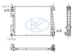 KOYO PL813920 - RADIADOR HYUNDAI BAYON/I20