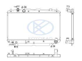 KOYO PL011203U02 - RADIADOR TOYOTA RAV 4 (25MM)