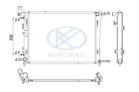 KOYO PL812388 - RADIADOR HYUNDAI I30