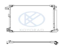 KOYO CD011372 - CONDENSADOR TOYOTA YARIS
