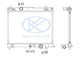 KOYO PL012920 - RADIADOR TOYOTA YARIS