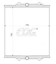 COG C4205 - RADIADOR IRIS BUS URBANWAY - IVECO