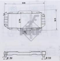 R.D. 5338 - RADIADOR FORD FIESTA - METALICO