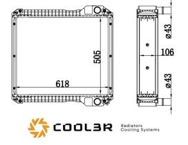 R.D. 1862284 - RADIADOR PERKINS-JCB 3CX
