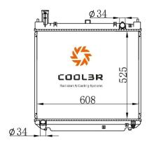 R.D. 1875309 - RADIADOR TOYOTA HIACE IV 2.5TD