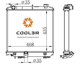 R.D. 1875801 - RADIADOR TOYOTA DYNA 100/150- PL/AL