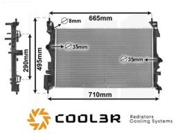 R.D. 1055B2081 - RADIADOR OPEL ADAM - CORSA E