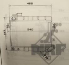 R.D. 7731 - RADIADOR SEAT 132 - METALICO