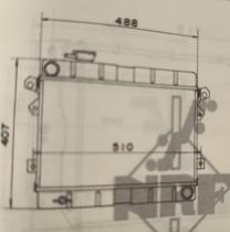 R.D. 7697 - RADIADOR SEAT 124 - METALICO