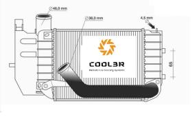 R.D. 108105J81X - INTERCOOLER TOYOTA YARIS 1.4 D4D